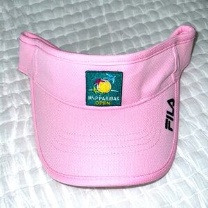 Fila Official BNP Paribas Open Tennis Pink Visor NEW